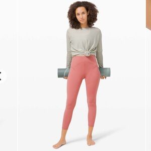 NWT Lululemon Unlimit High-Rise Tight 25" Brier Rose Size 12